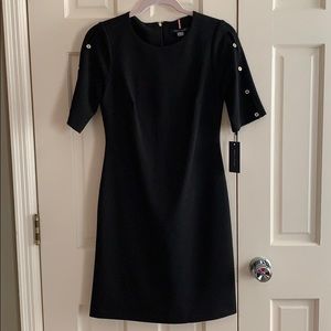 Tommy Hilfiger black dress with button detail